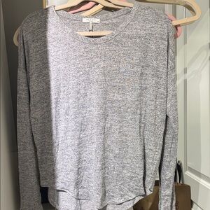 rag & bone Light Gray Long Sleeve Tee